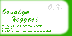 orsolya hegyesi business card